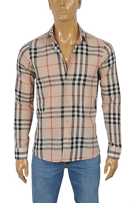 burberry shirt men's long sleeve